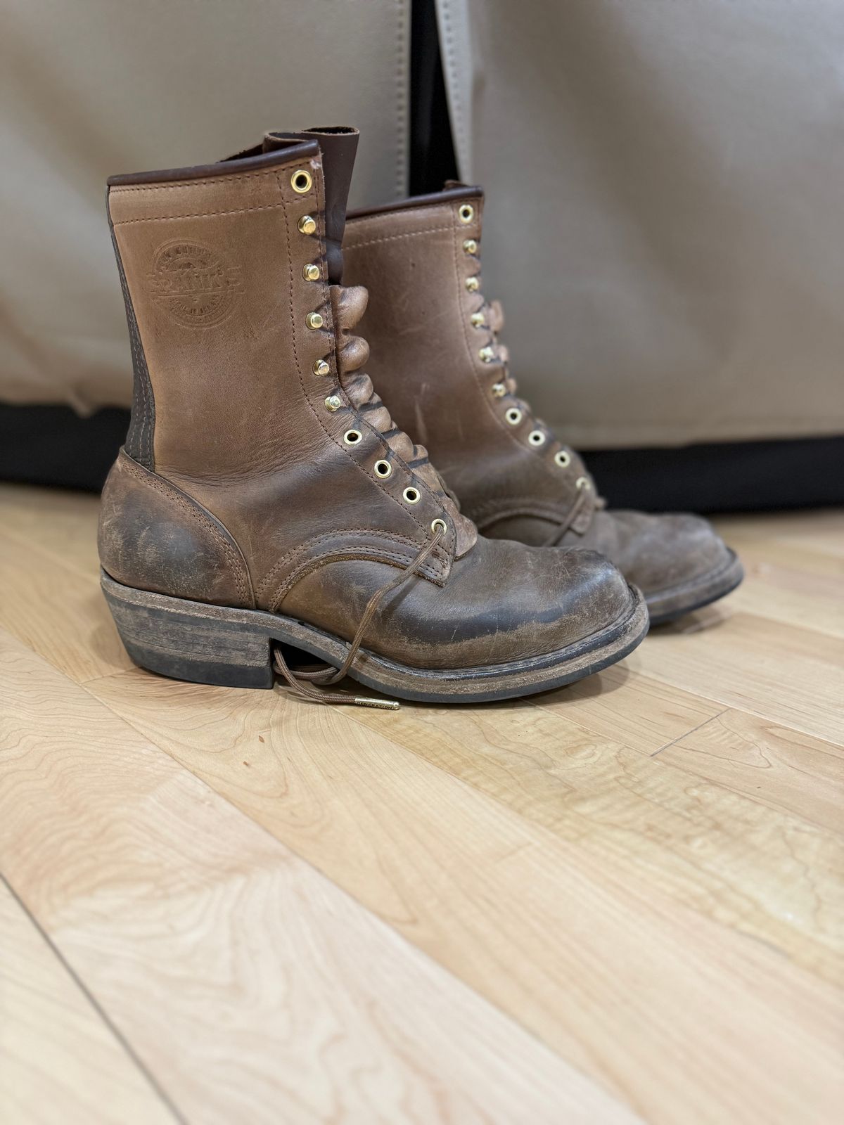 Photo by jandrescavage on December 2, 2025 of the Frank's Boots Front Range in Horween Natural Chromexcel.