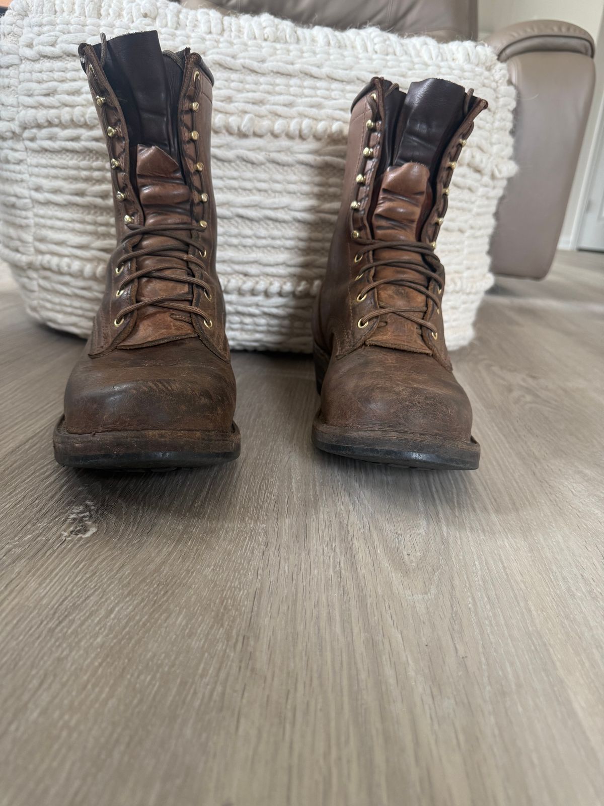 Photo by jandrescavage on January 3, 2026 of the Frank's Boots Front Range in Horween Natural Chromexcel.