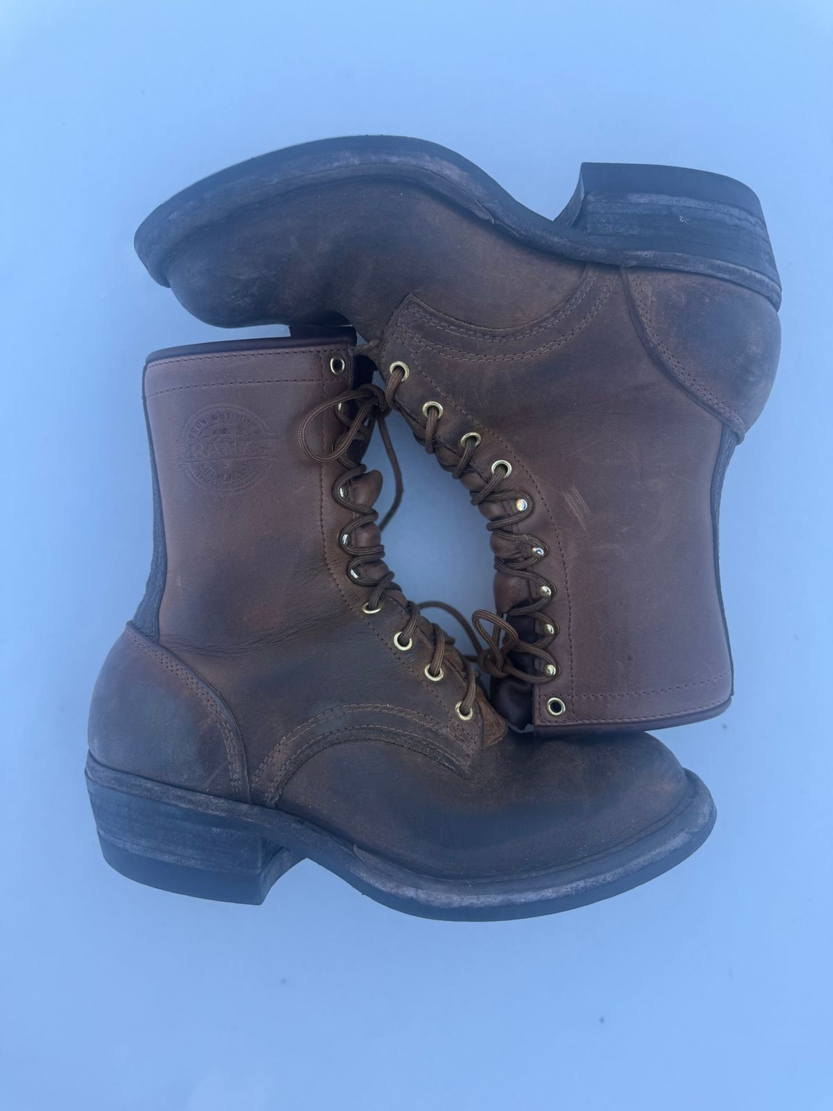 Photo by jandrescavage on February 2, 2026 of the Frank's Boots Front Range in Horween Natural Chromexcel.