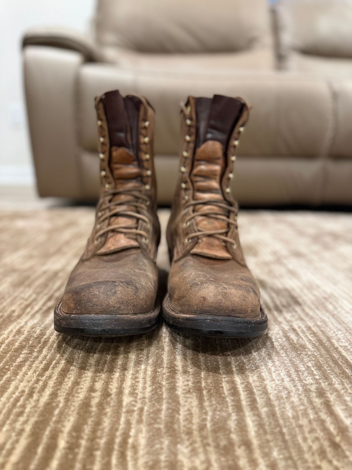 Photo by jandrescavage on March 3, 2026 of the Frank's Boots Front Range in Horween Natural Chromexcel.