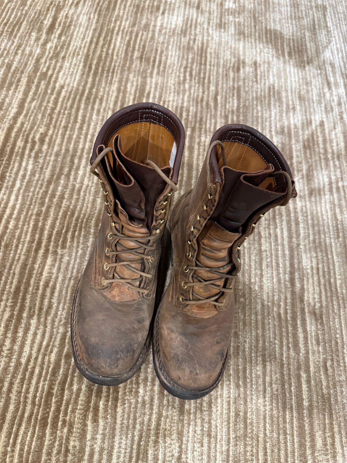 Photo by jandrescavage on March 3, 2026 of the Frank's Boots Front Range in Horween Natural Chromexcel.