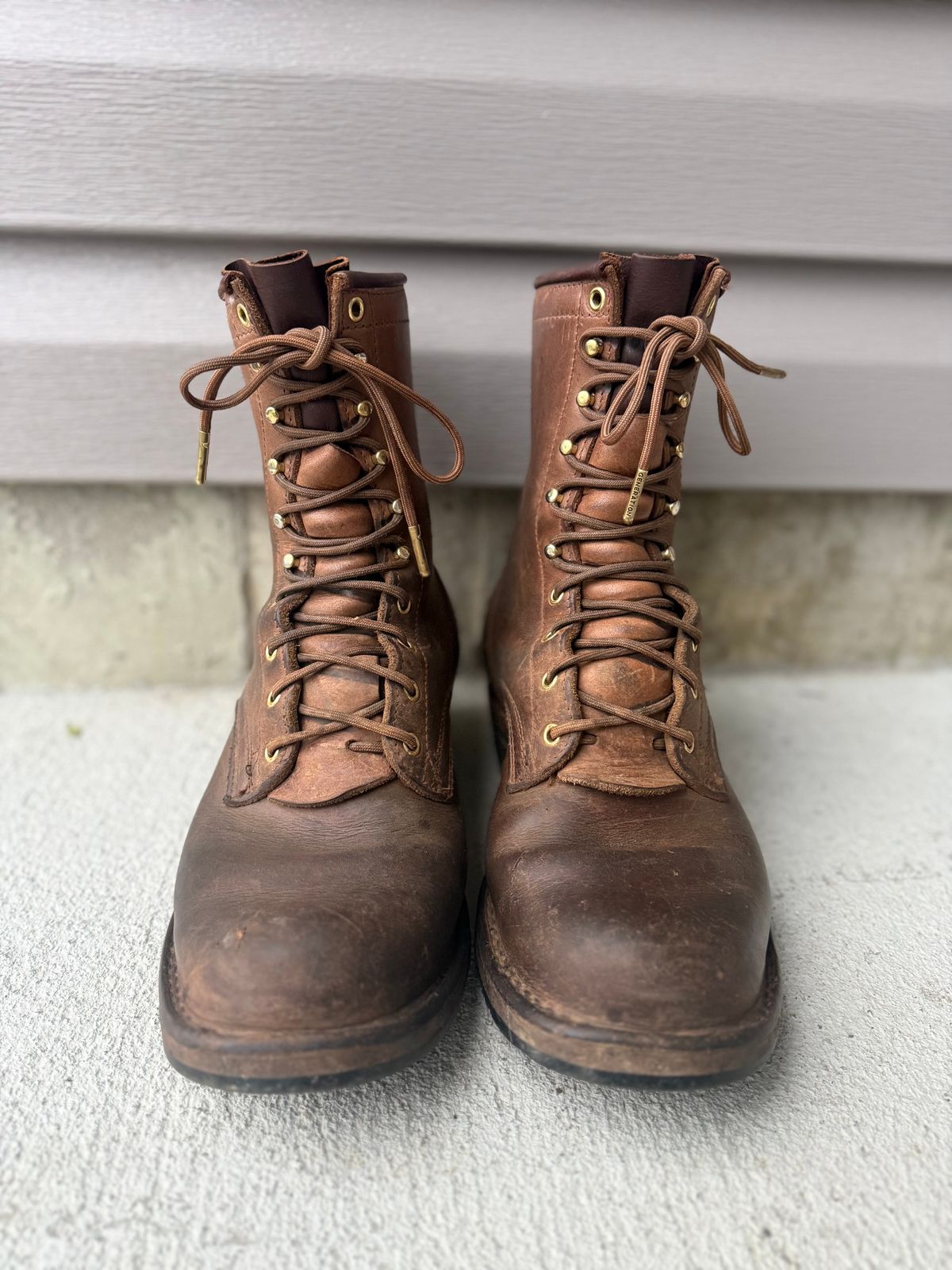 Photo by jandrescavage on April 2, 2026 of the Frank's Boots Front Range in Horween Natural Chromexcel.