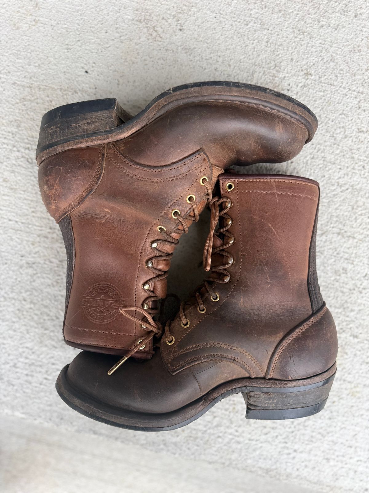 Photo by jandrescavage on April 2, 2026 of the Frank's Boots Front Range in Horween Natural Chromexcel.