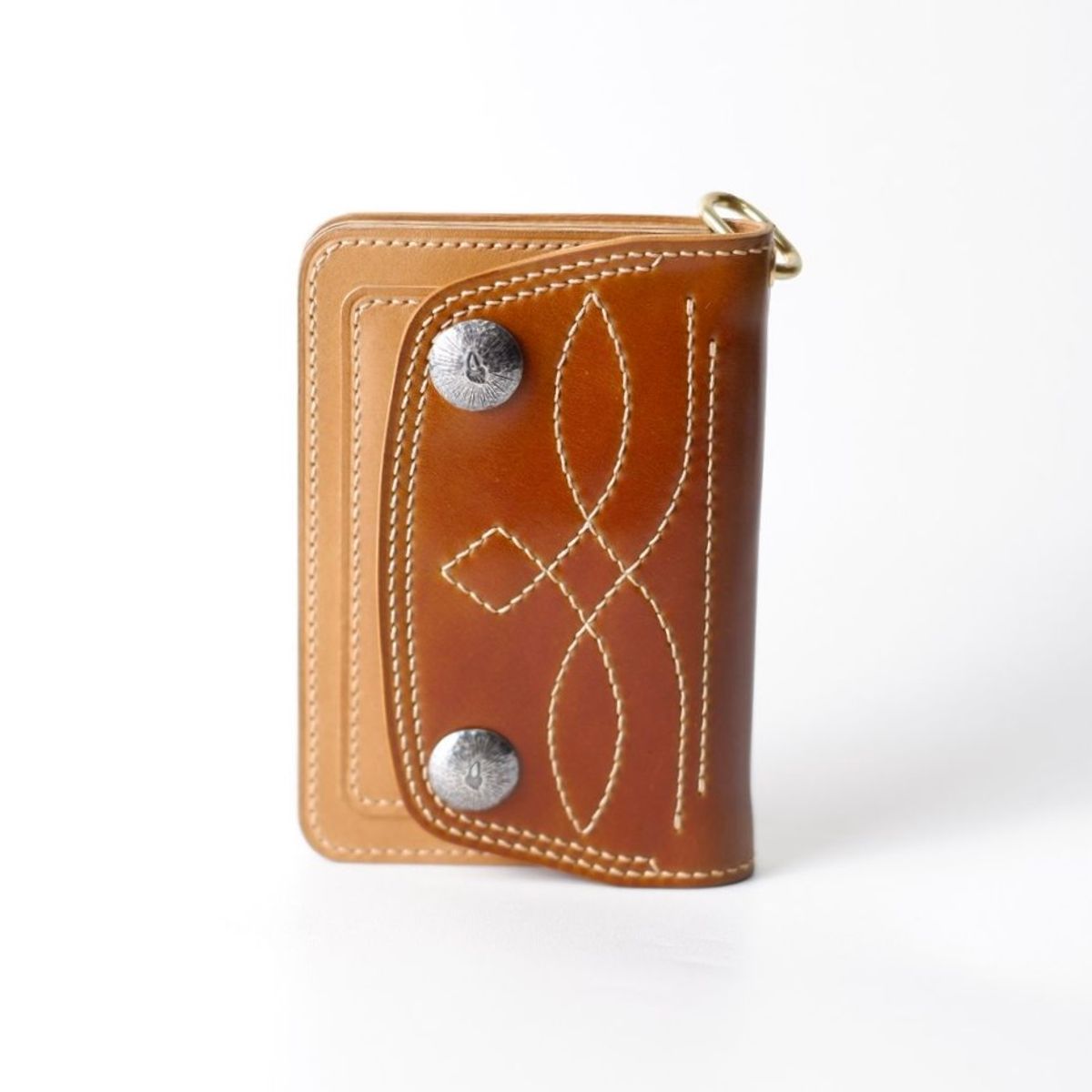 Photo by anakdenim on October 29, 2025 of the 3Mask Craftmanship Trucker Wallet in Shinki Cognac Shell Cordovan.