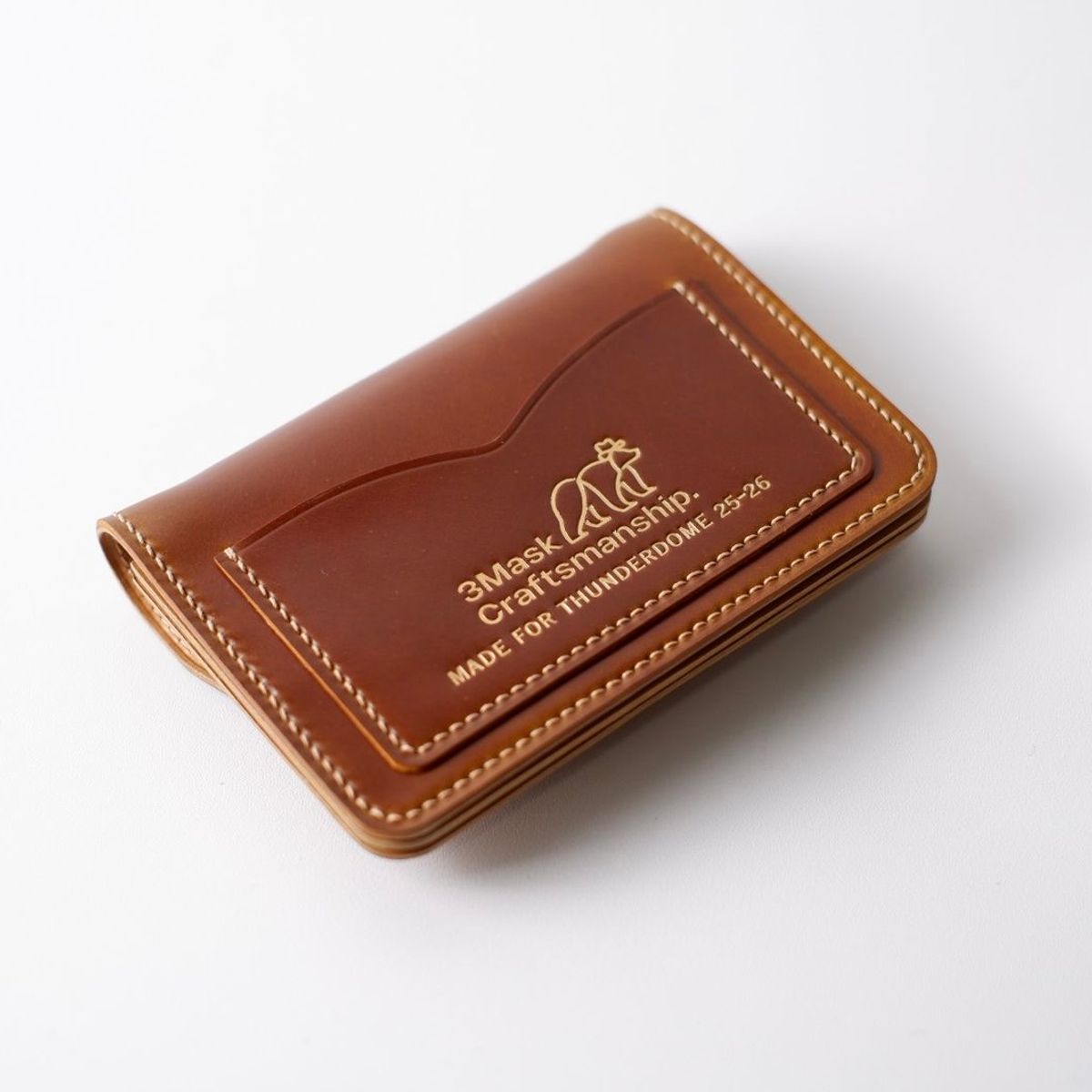 Photo by anakdenim on October 29, 2025 of the 3Mask Craftmanship Trucker Wallet in Shinki Cognac Shell Cordovan.