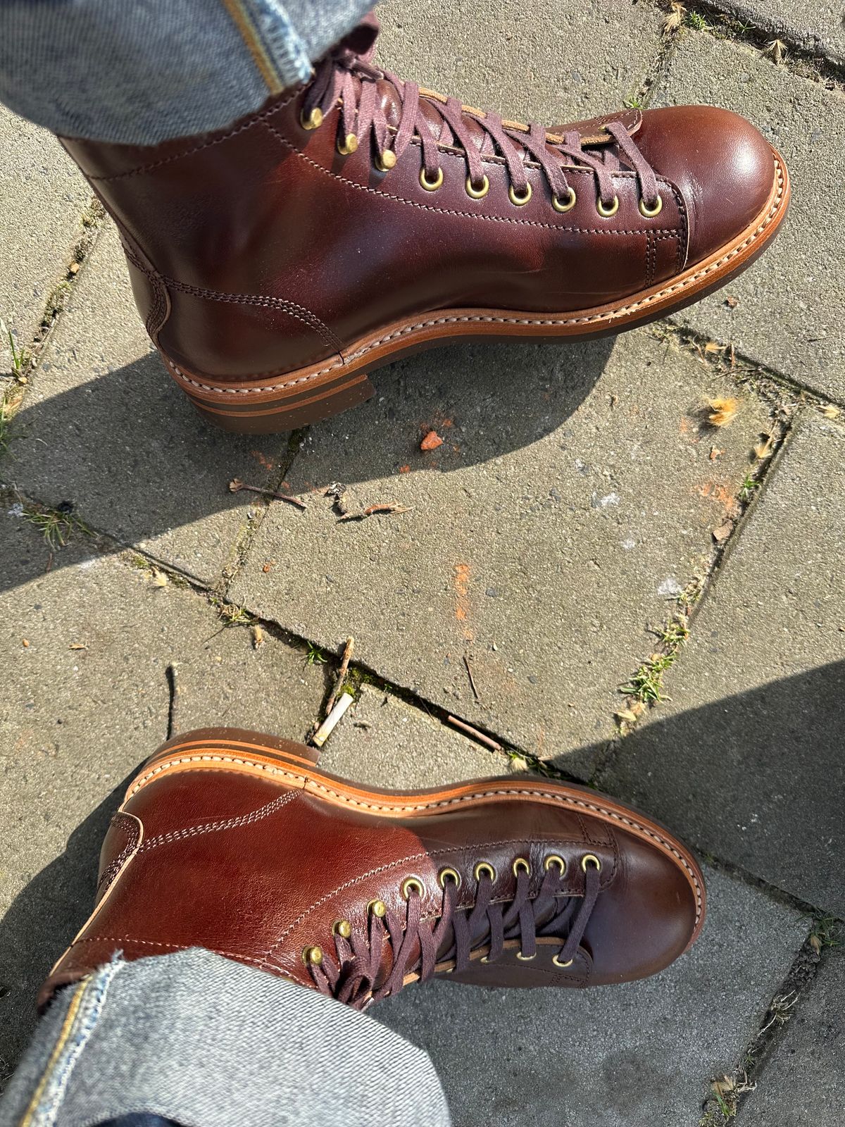 Photo by Stappert on March 9, 2026 of the John Lofgren Monkey Boots in Shinki Timber Oiled Horsebutt.