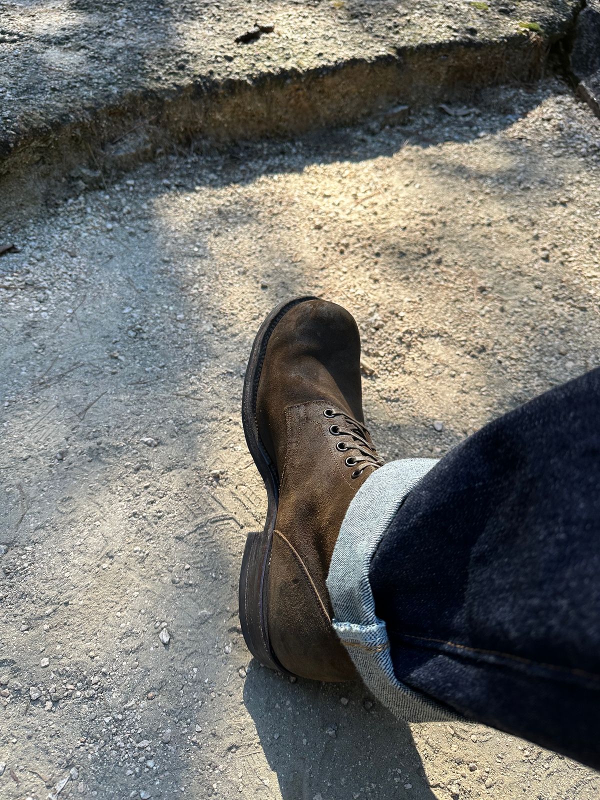 Photo by Stappert on October 29, 2025 of the Viberg Service Boot in C.f. Stead Waxy Commander Coyote.