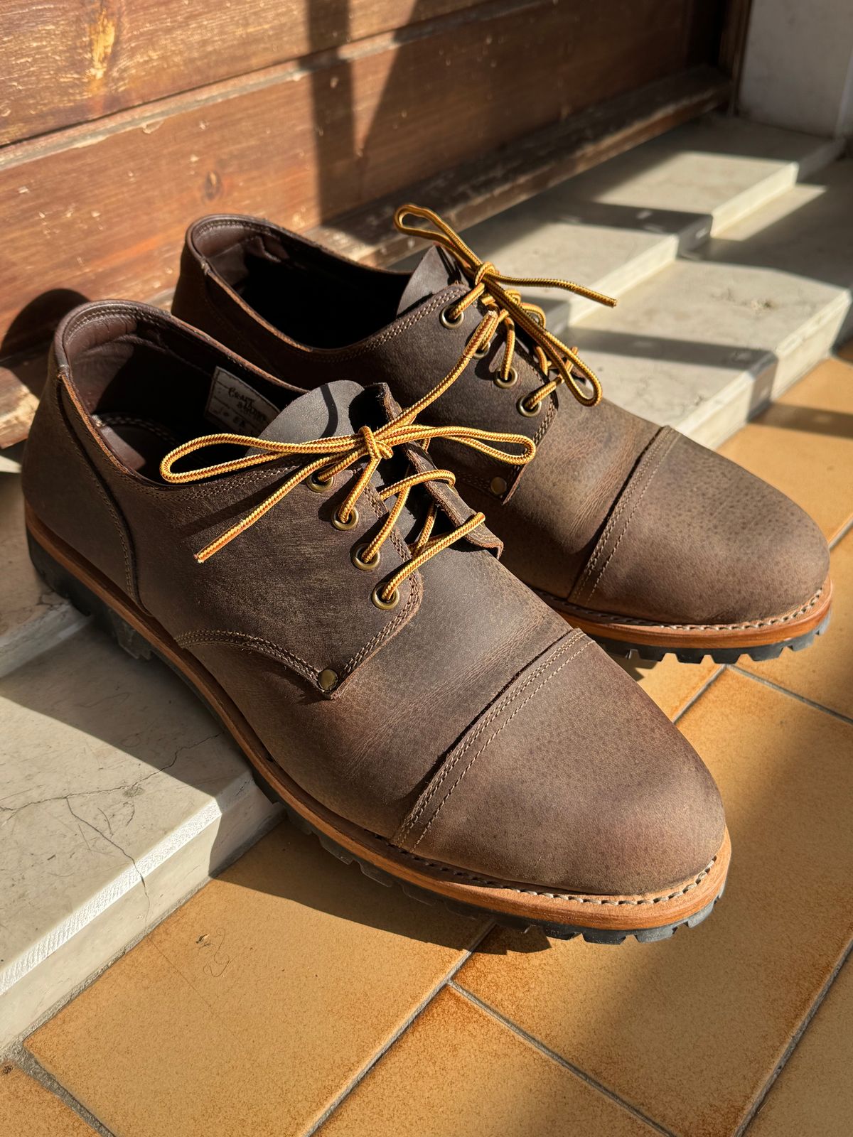 Photo by venturz on April 2, 2026 of the Craft & Glory Marshal Shoes in Full Grain Waxed Water Buffalo.