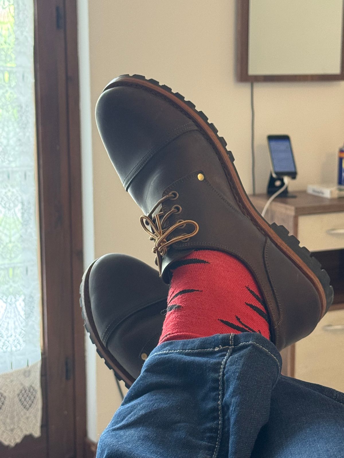 Photo by venturz on May 19, 2026 of the Craft & Glory Marshal Shoes in Full Grain Waxed Water Buffalo.