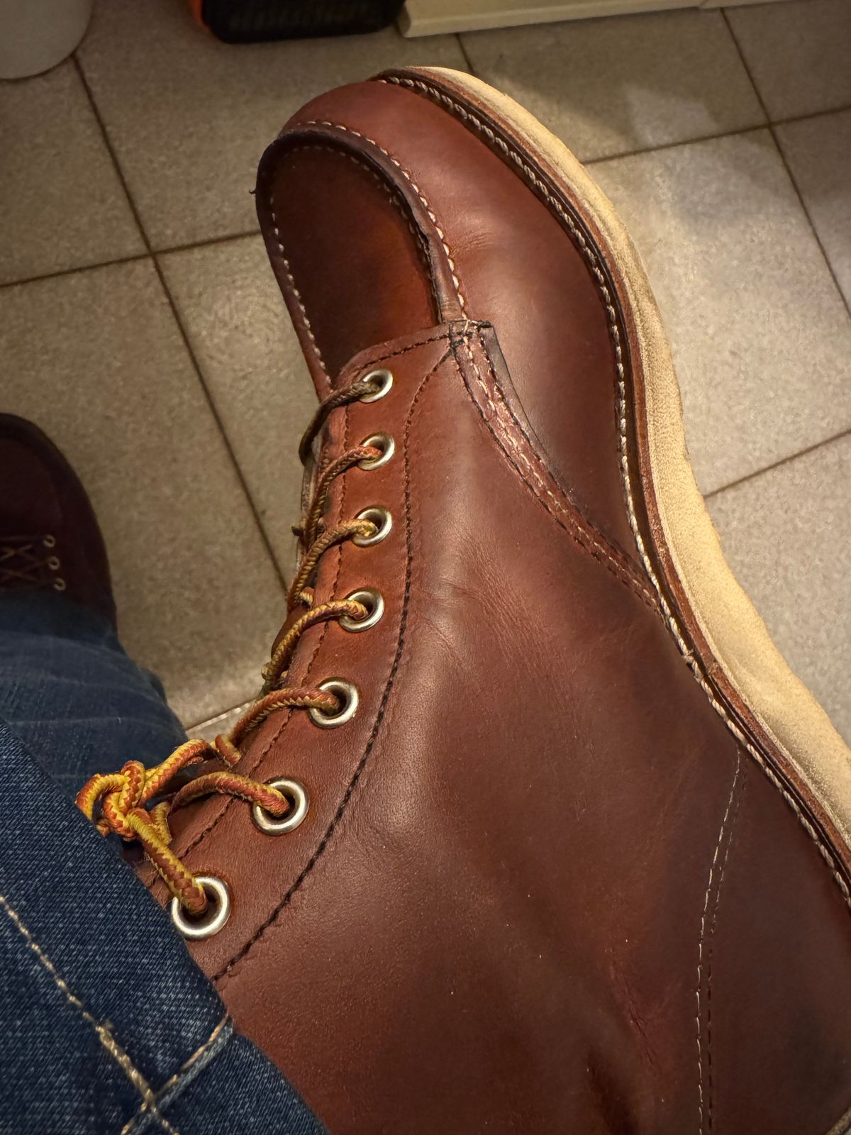 Photo by venturz on April 30, 2026 of the Red Wing 6-Inch Classic Moc in Unknown Leather.