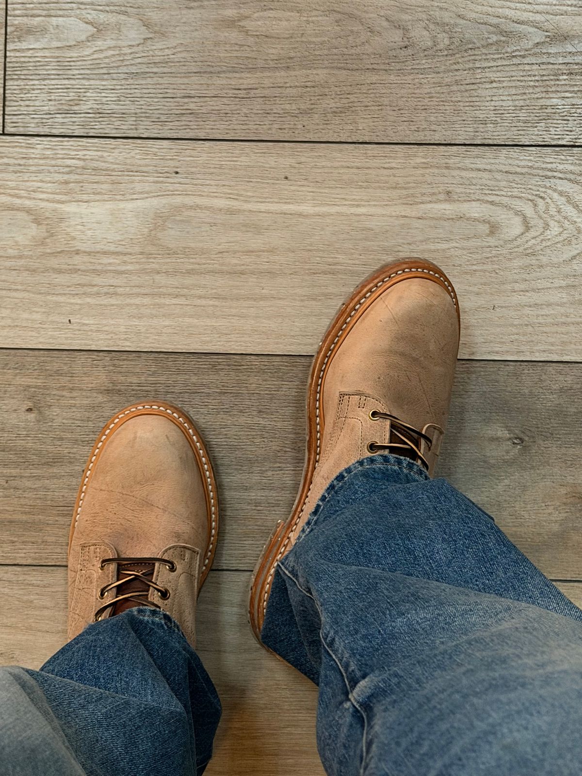 Photo by the_avid_gentleman on October 31, 2025 of the Truman Service Boot in Ships Biscuit Kudu.