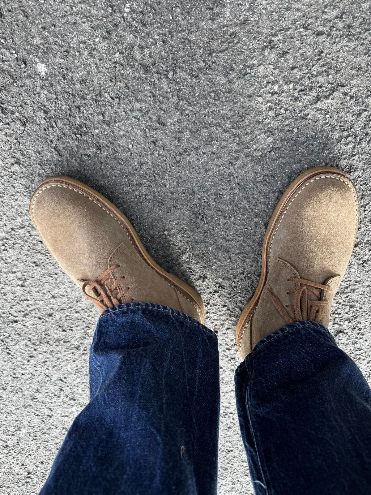 Photo by Alec_Leamas on May 3, 2025 of the John Lofgren Sahara in Japanese Suede.
