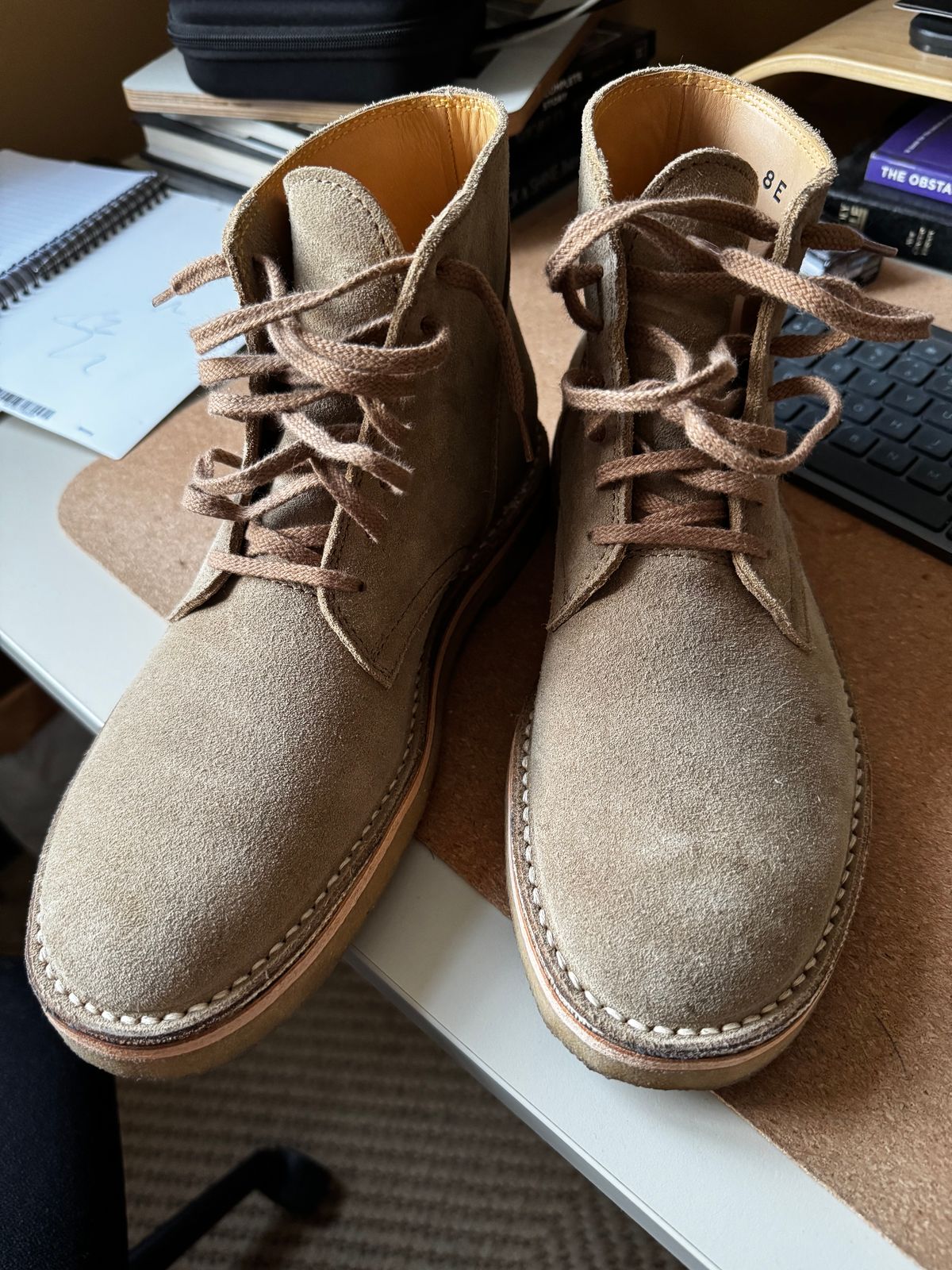 Photo by Alec_Leamas on May 3, 2025 of the John Lofgren Sahara in Japanese Suede.