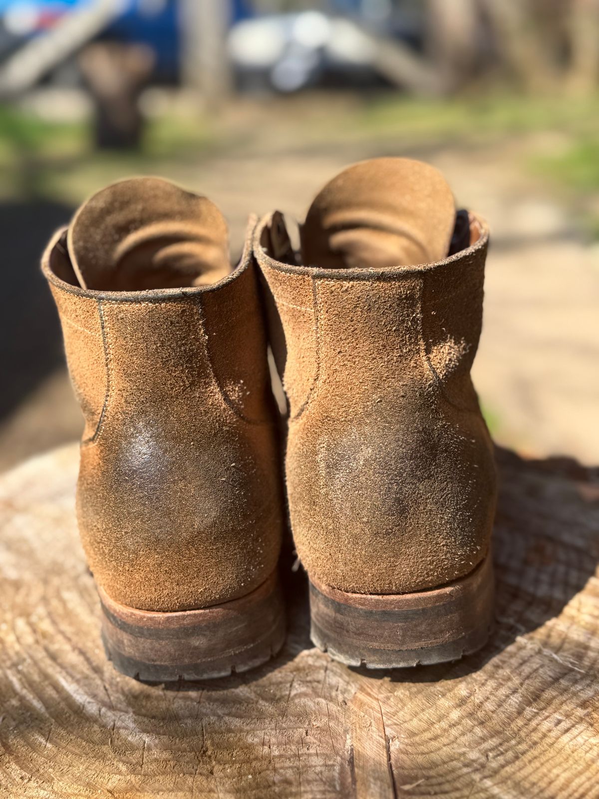 Photo by Denman_John on April 1, 2025 of the Viberg Service Boot PCT in Horween Marine Field Roughout.