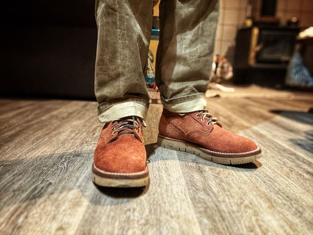 Photo by Denman_John on October 16, 2024 of the Viberg Scout Boot in Seidel Red Dog Oil Tan Roughout.