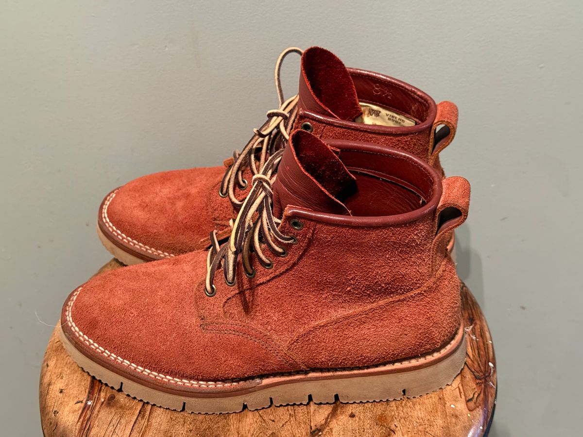 Photo by Denman_John on November 2, 2024 of the Viberg Scout Boot in Seidel Red Dog Oil Tan Roughout.