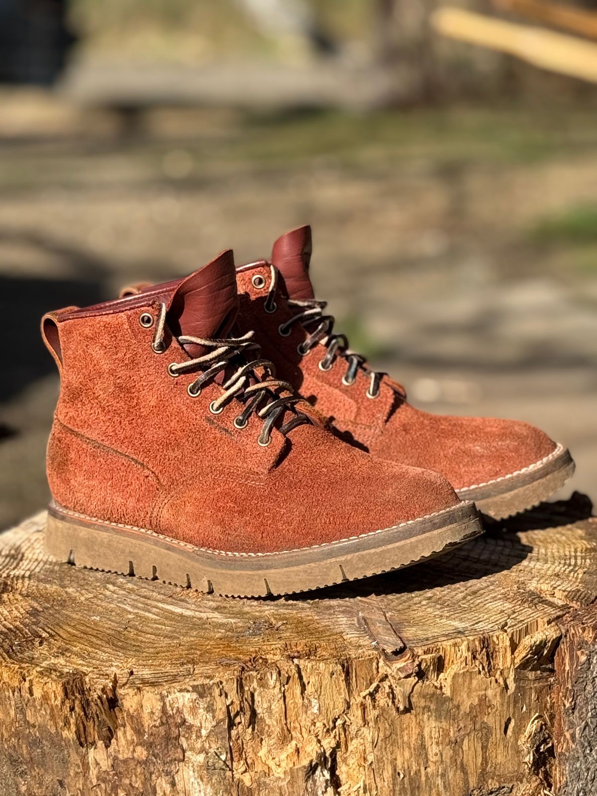 Photo by Denman_John on March 3, 2025 of the Viberg Scout Boot in Seidel Red Dog Oil Tan Roughout.