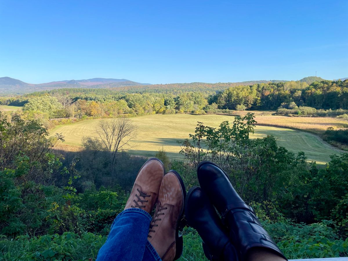 Photo by TTwitchell on October 4, 2025 of the Oldspeed Service Boot 6” in Horween Russet Horsehide Strips.