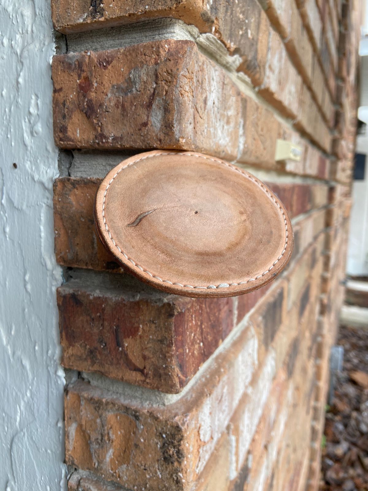 Photo by august_september on January 5, 2026 of the Self-Made Drink Coaster in tandy 3-4oz natural veg tan.