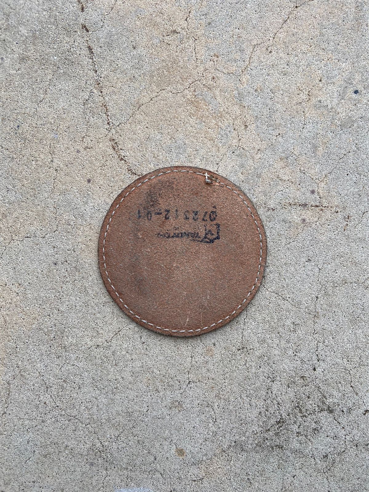 Photo by august_september on February 5, 2026 of the Self-Made Drink Coaster in tandy 3-4oz natural veg tan.