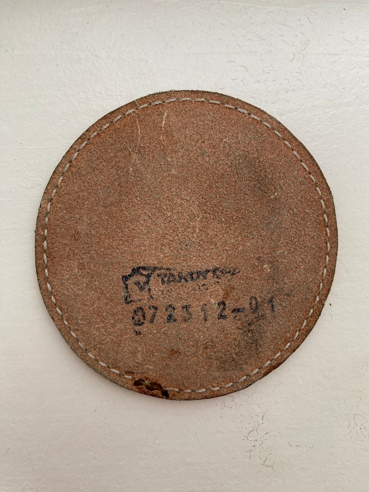 Photo by august_september on March 4, 2026 of the Self-Made Drink Coaster in tandy 3-4oz natural veg tan.