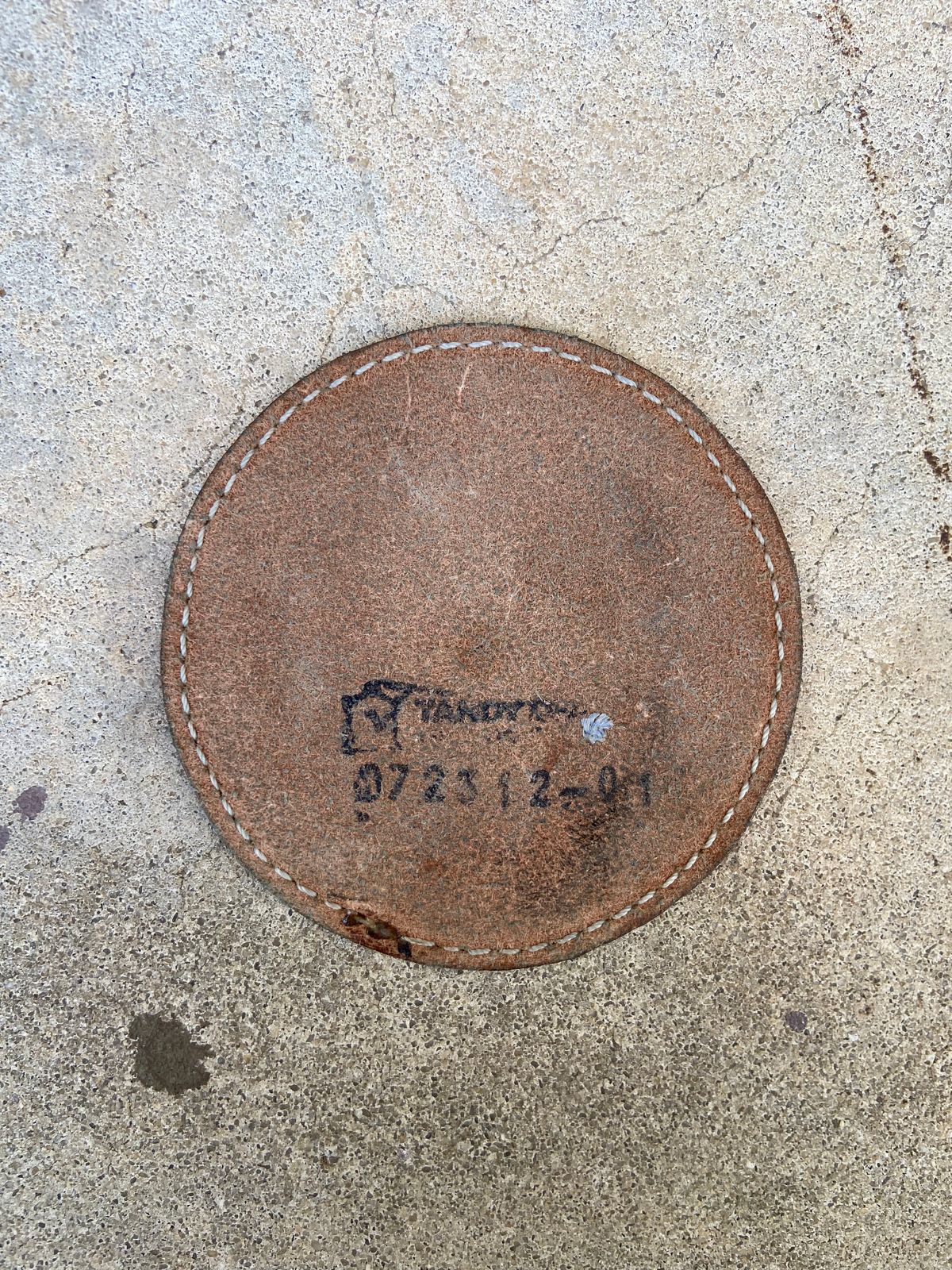 Photo by august_september on April 3, 2026 of the Self-Made Drink Coaster in tandy 3-4oz natural veg tan.