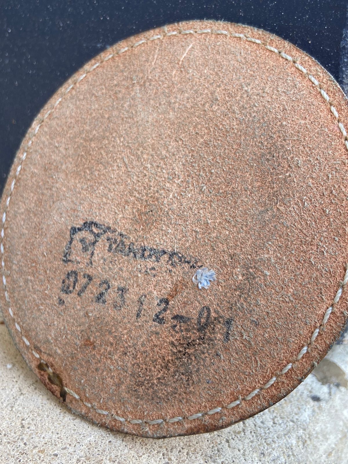 Photo by august_september on April 3, 2026 of the Self-Made Drink Coaster in tandy 3-4oz natural veg tan.