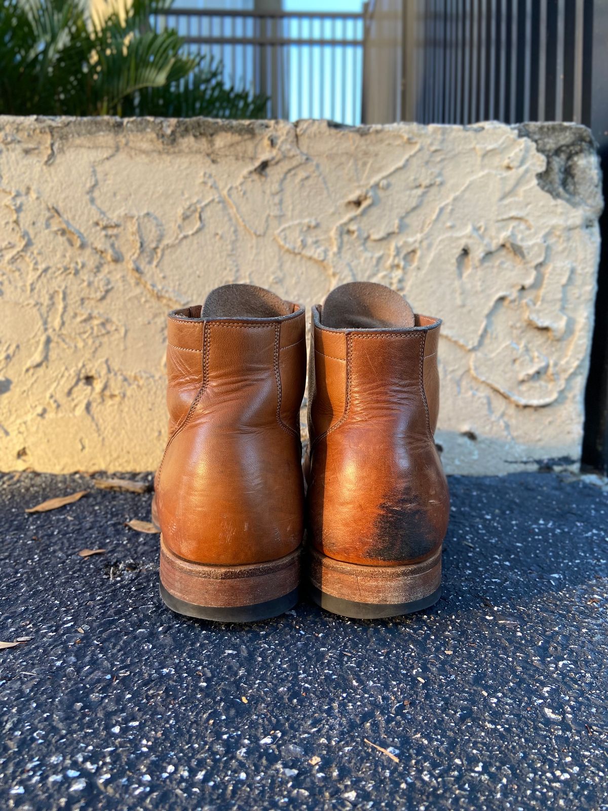 Photo by august_september on December 2, 2024 of the Viberg Service Boot in Raw Natural Wooly Chromexcel.