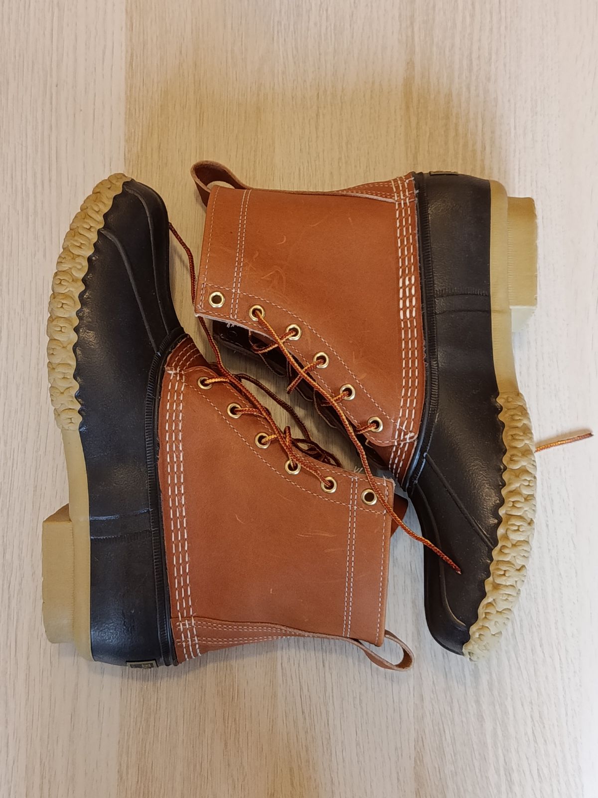 Photo by Patinaboots on February 18, 2026 of the L.L.Bean 8" Bean Boot in rubber.