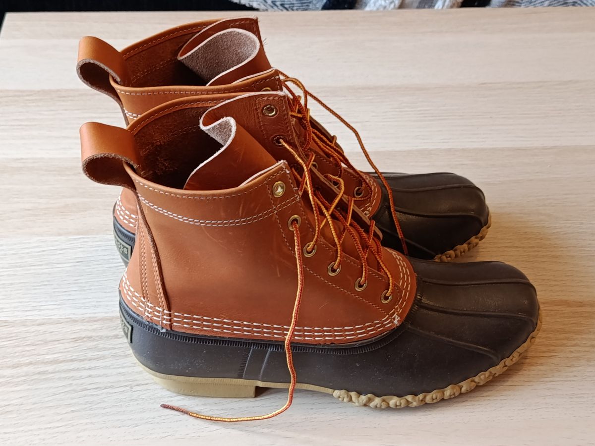 Photo by Patinaboots on February 18, 2026 of the L.L.Bean 8" Bean Boot in rubber.