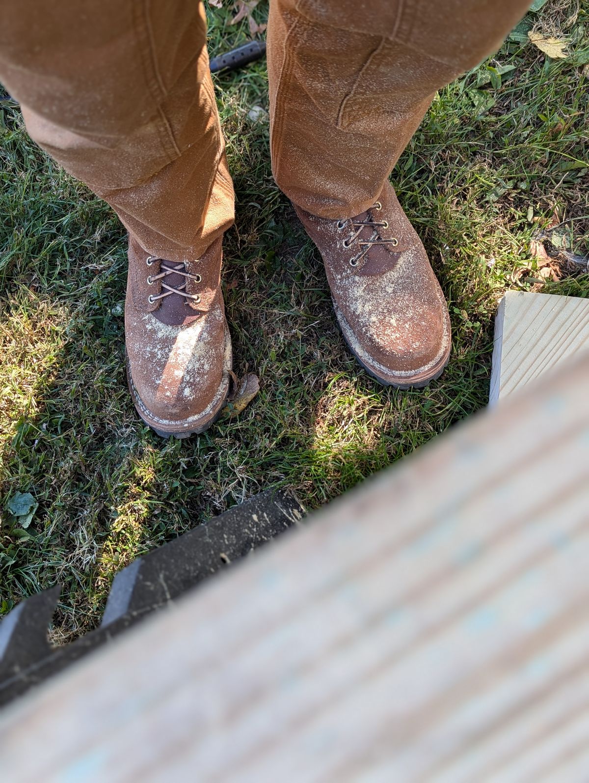 Photo by proof.in.whisky on October 12, 2024 of the Nicks BuilderPro in Seidel 1964 Brown Roughout.