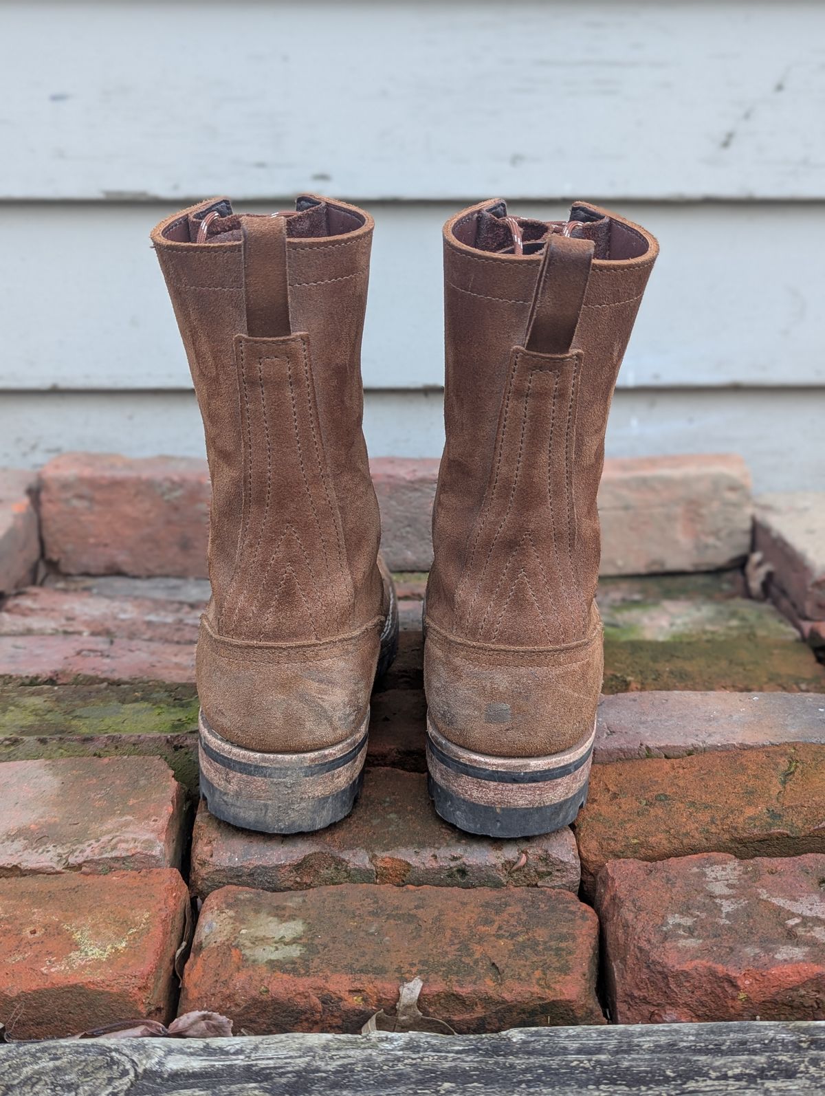 Photo by proof.in.whisky on April 1, 2025 of the Nicks BuilderPro in Seidel 1964 Brown Roughout.