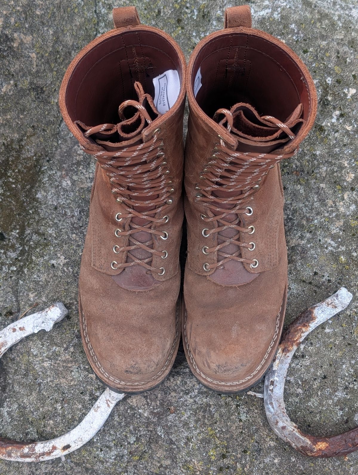 Photo by proof.in.whisky on April 12, 2026 of the Nicks BuilderPro in Seidel 1964 Brown Roughout.