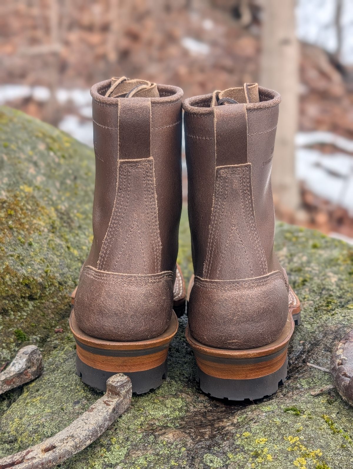 Photo by proof.in.whisky on February 22, 2026 of the White's Smokejumper in Horween Natural Waxed Flesh.