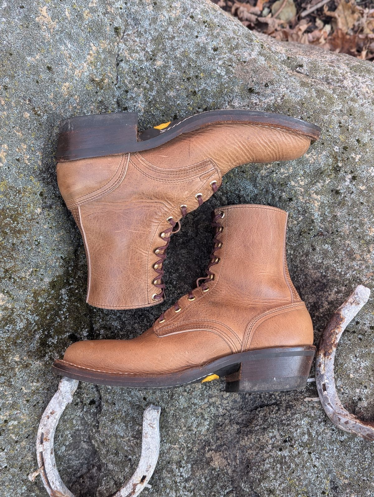 Photo by proof.in.whisky on November 1, 2025 of the Nicks MTO in Horween Natural Cypress.