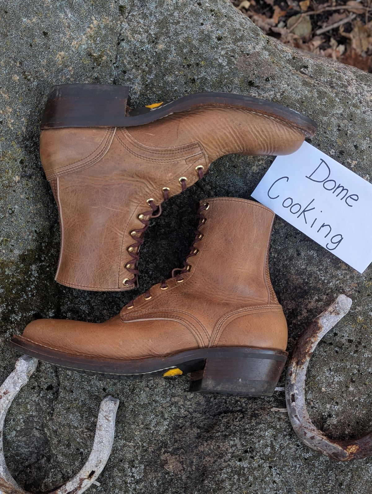 Photo by proof.in.whisky on November 1, 2025 of the Nicks MTO in Horween Natural Cypress.