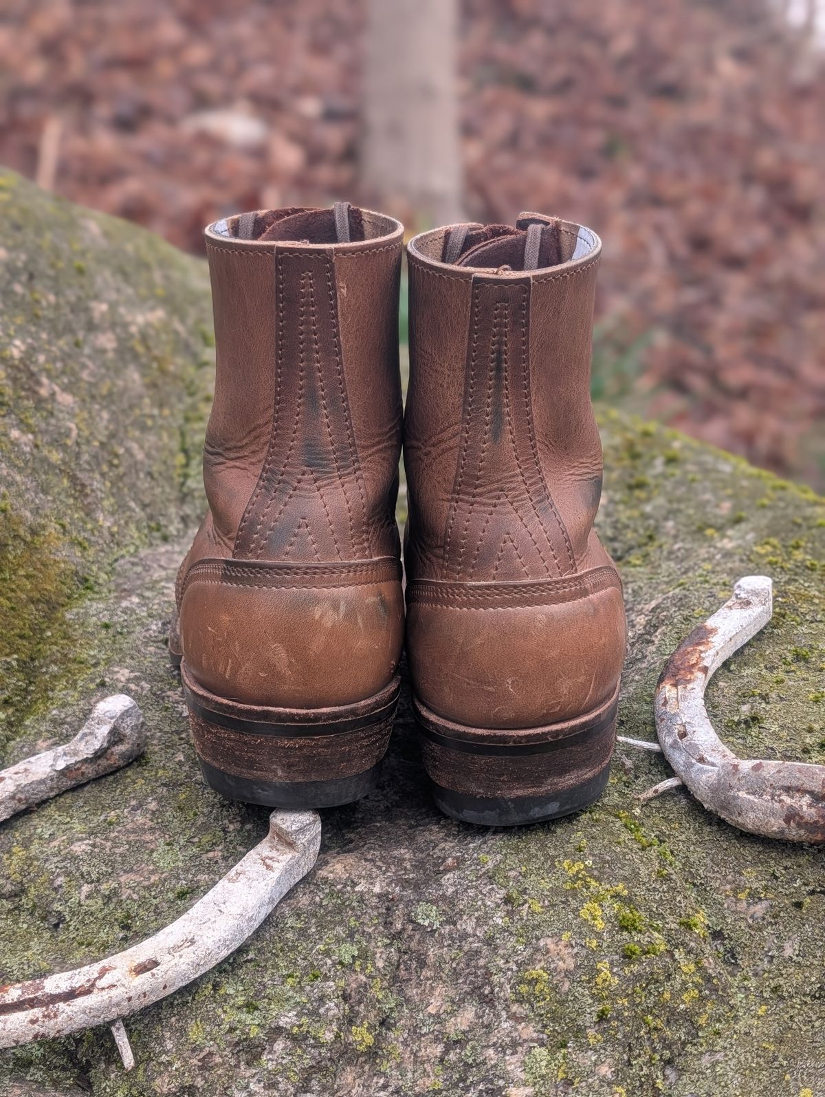 Photo by proof.in.whisky on April 3, 2026 of the Nicks MTO in Horween Natural Cypress.