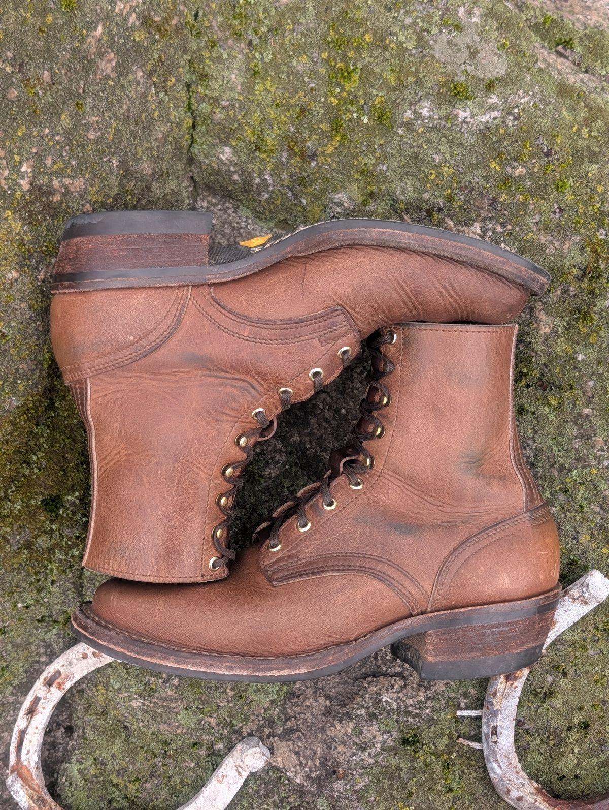 Photo by proof.in.whisky on April 3, 2026 of the Nicks MTO in Horween Natural Cypress.