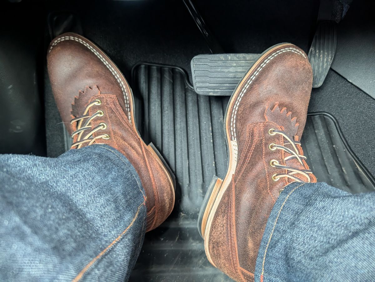 Photo by proof.in.whisky on March 13, 2026 of the Nicks Ranger in Nicks / Horween Dark Brown Waxy Admiral.