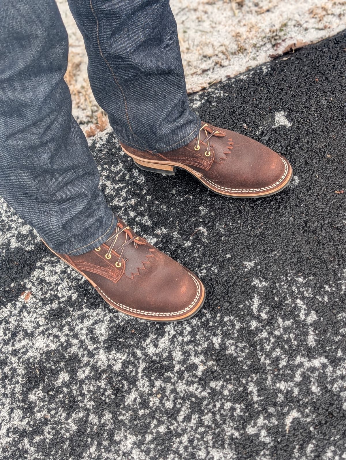 Photo by proof.in.whisky on March 1, 2026 of the Nicks Ranger in Nicks / Horween Dark Brown Waxy Admiral.