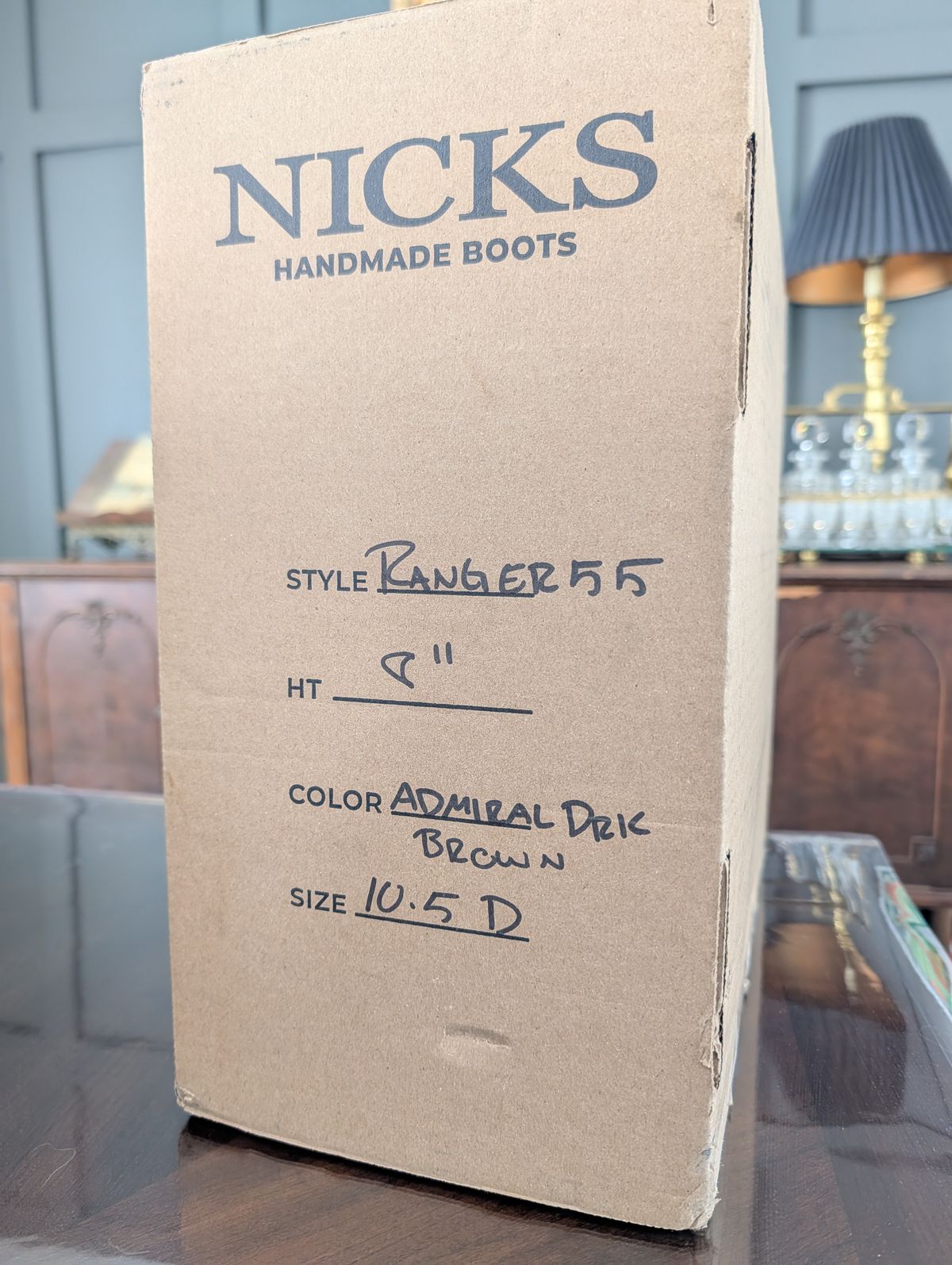 Photo by proof.in.whisky on February 25, 2026 of the Nicks Ranger in Nicks / Horween Dark Brown Waxy Admiral.