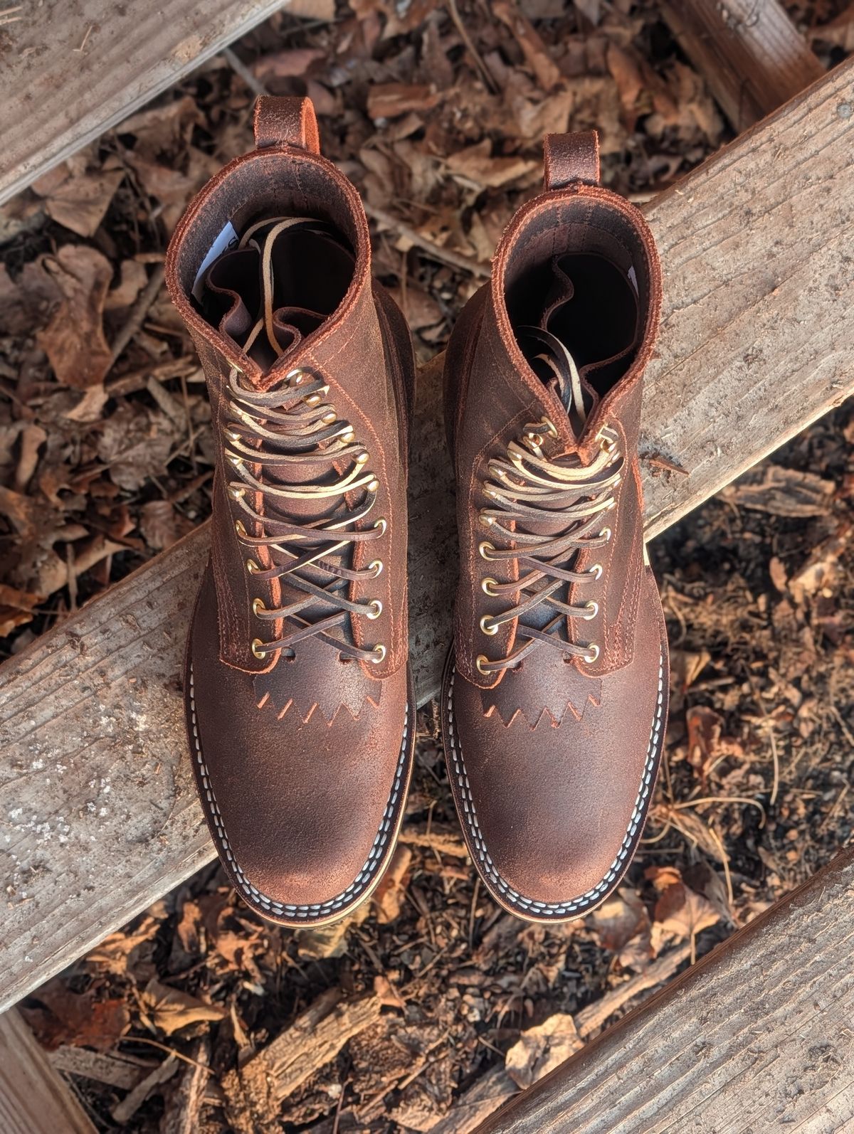 Photo by proof.in.whisky on February 26, 2026 of the Nicks Ranger in Nicks / Horween Dark Brown Waxy Admiral.