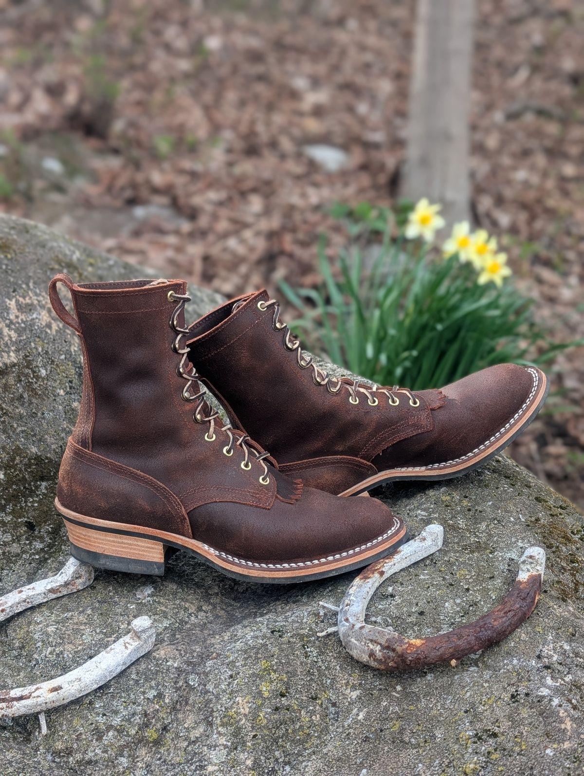 Photo by proof.in.whisky on April 12, 2026 of the Nicks Ranger in Nicks / Horween Dark Brown Waxy Admiral.