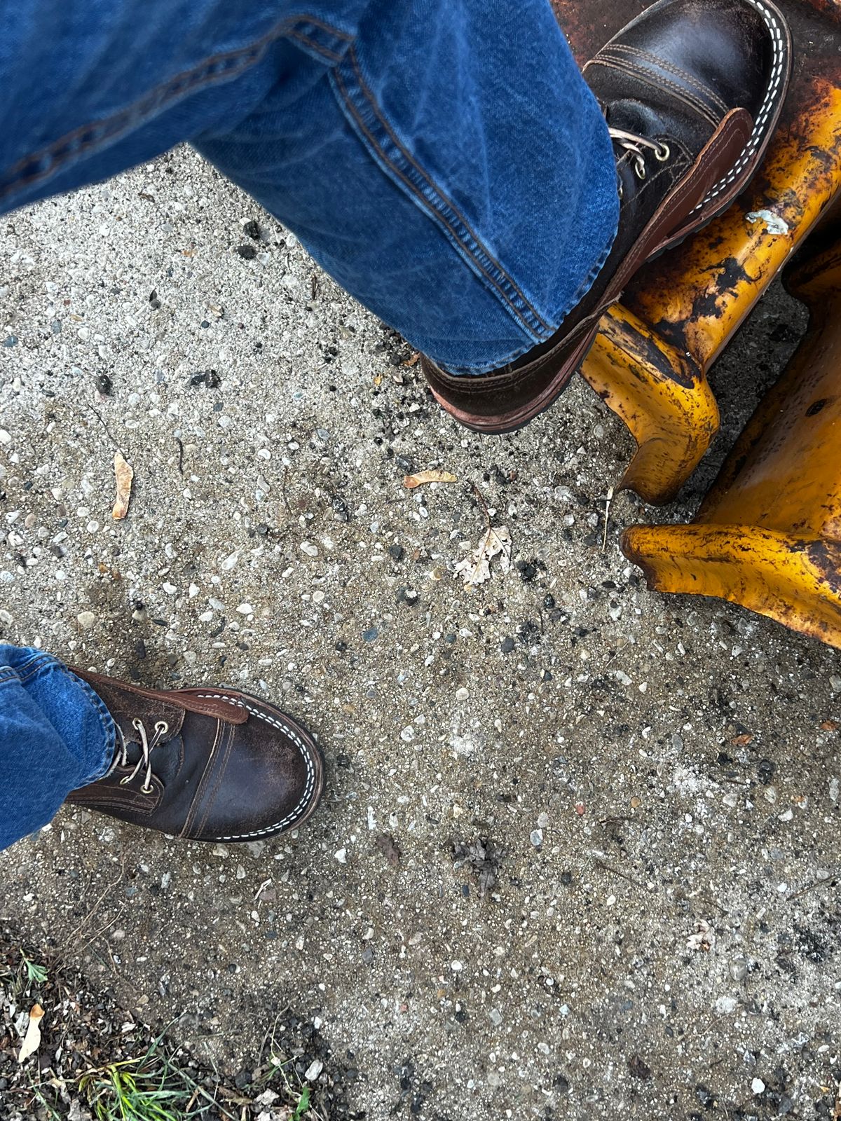 Photo by Eureka on November 13, 2025 of the Nicks x Rose Anvil ND1 in Horween Brown Waxed Flesh.