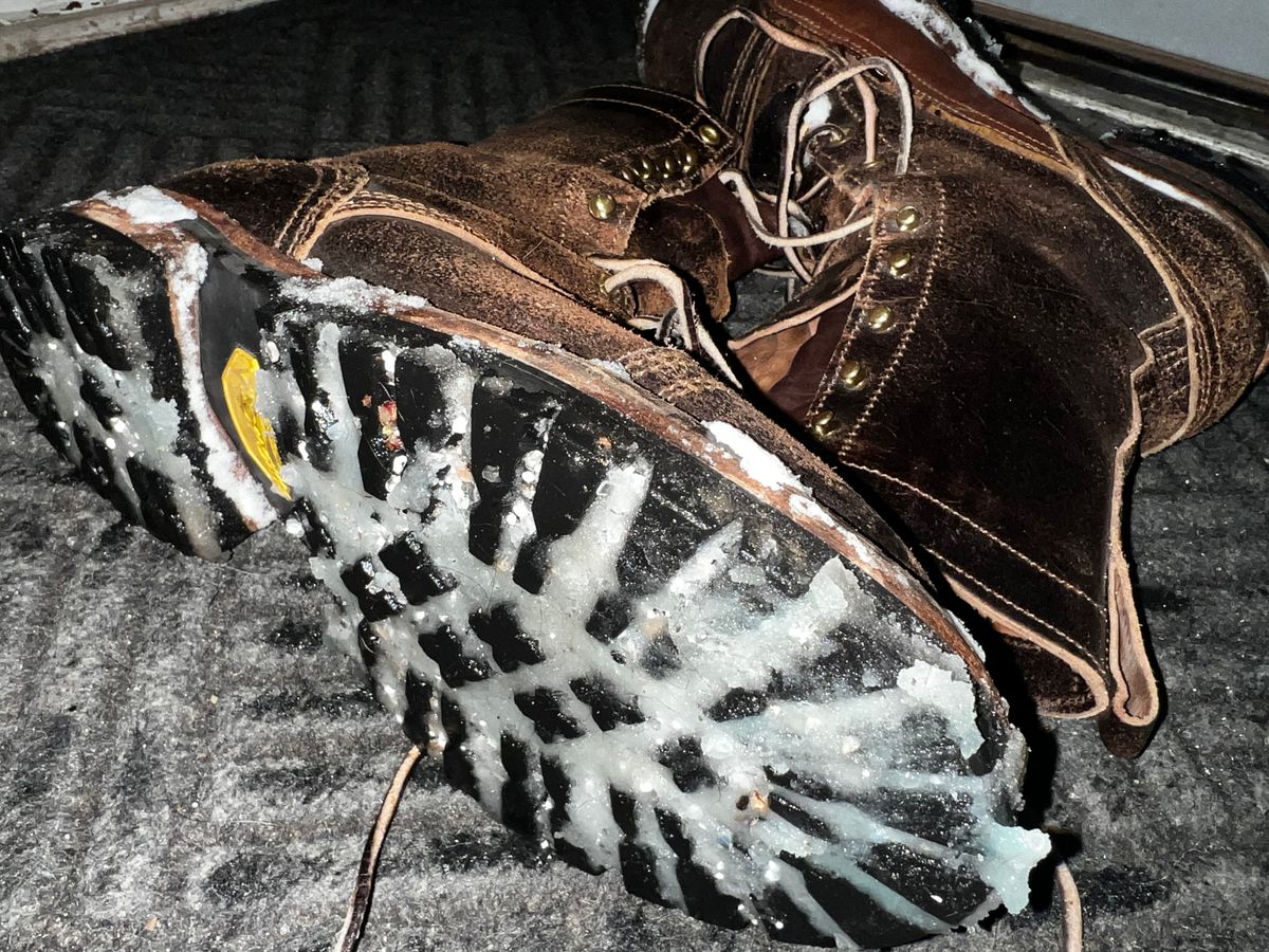 Photo by Eureka on January 26, 2026 of the Nicks x Rose Anvil ND1 in Horween Brown Waxed Flesh.