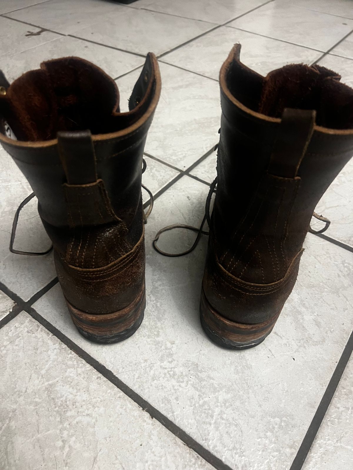 Photo by Eureka on February 5, 2026 of the Nicks x Rose Anvil ND1 in Horween Brown Waxed Flesh.