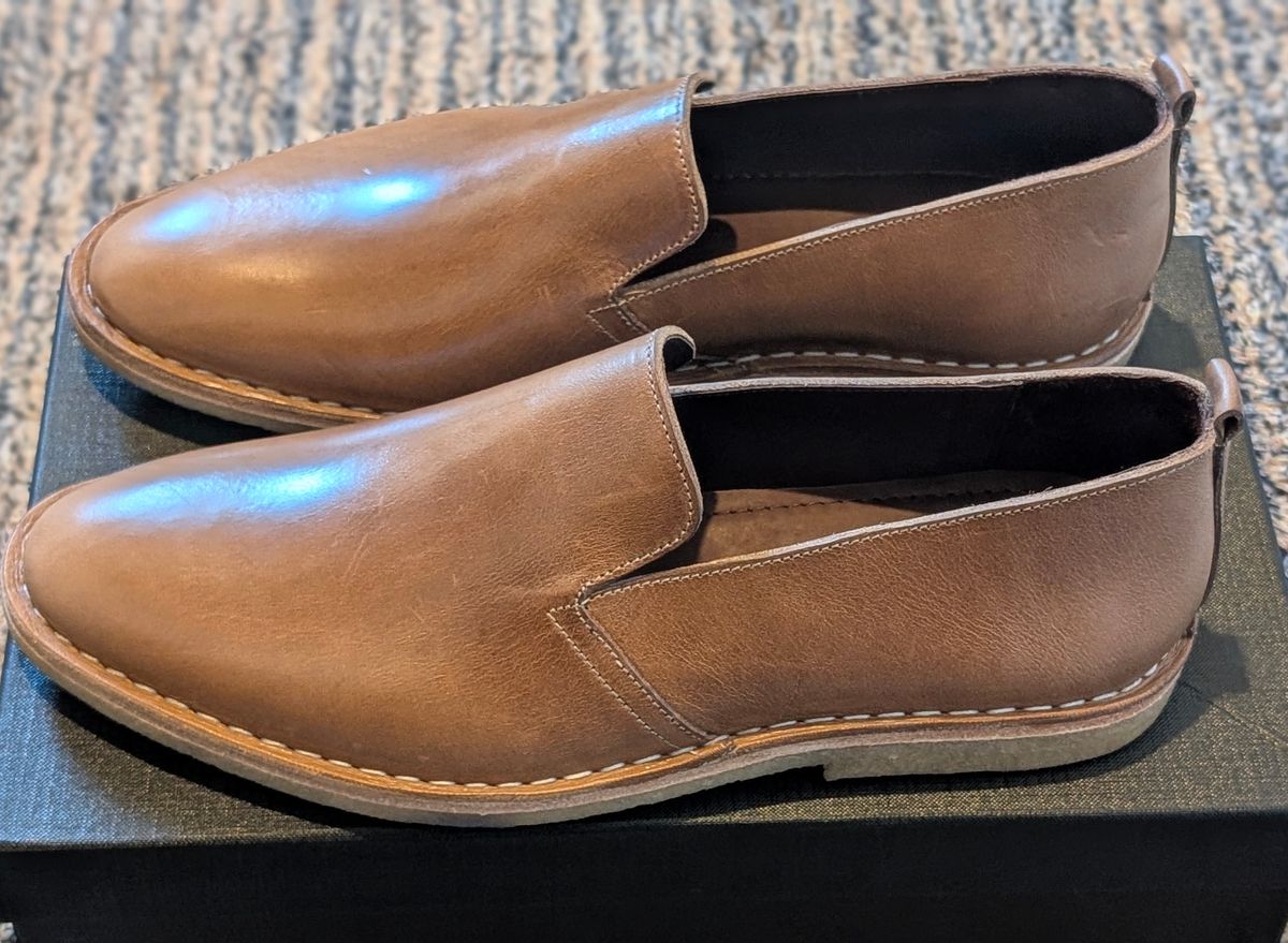 Photo by Yakkboot73 on July 28, 2025 of the Blkbrd Shoemaker Travers in Horween Natural Chromexcel.