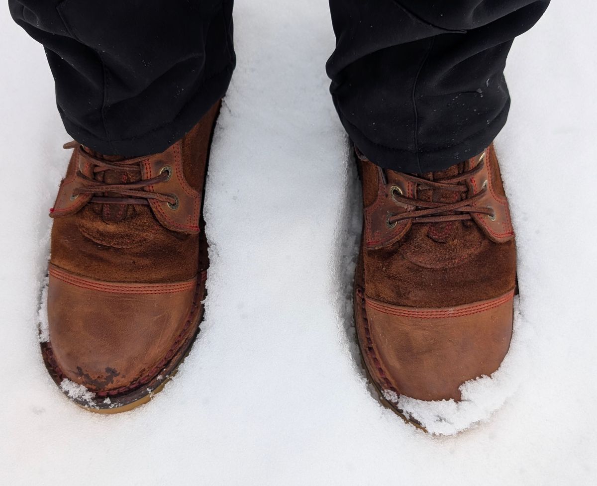 Photo by Yakkboot73 on January 25, 2026 of the Jim Green Numzaan Custom in Fudge Crazy Horse.