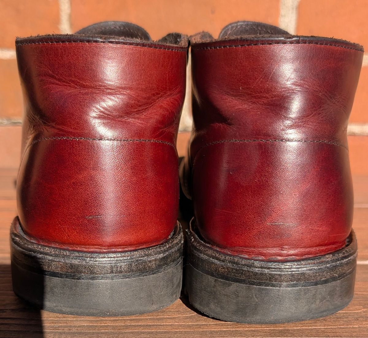 Photo by Yakkboot73 on November 2, 2025 of the Jim Green Custom Vellie Composite Toe Cap in Walnut Veg Tan.