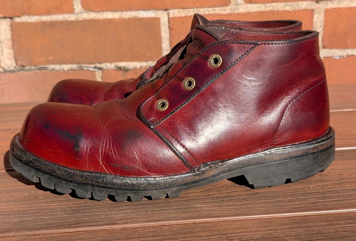 Photo by Yakkboot73 on November 2, 2025 of the Jim Green Custom Vellie Composite Toe Cap in Walnut Veg Tan.